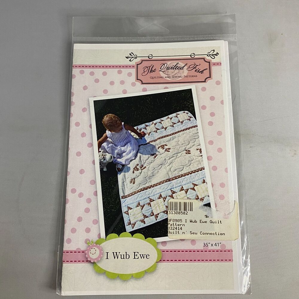 #8089 The Quilted Fish "I Wub Ewe" Quilt Sewing Pattern